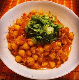 ひよこ豆とトマトのカレーの作り方