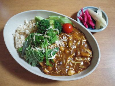 きのこ豆カレー(インデアン芽室店)