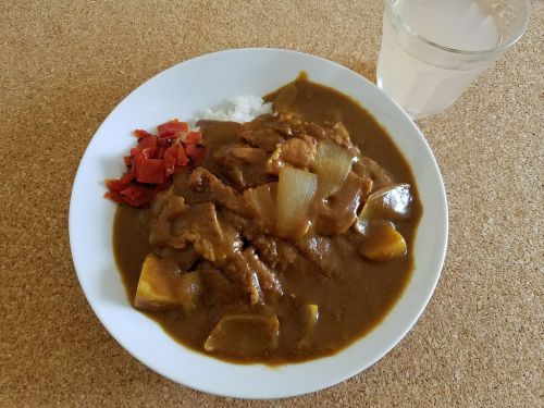 小進庵のカツカレー