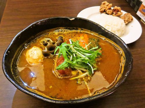 [2017.04.12] hiri hiri the SUN premium (スープカリー＆Dining Cafe ヒリヒリ)「Gフランク＆ほうれん草」