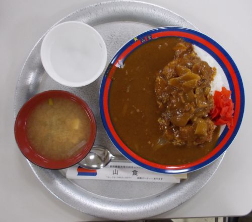 【学食のカレー】慶應義塾大学 山食 カツカレー 2014/11