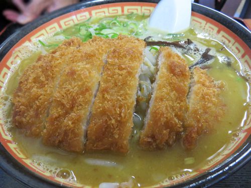 【福岡】カツカリーメン&緑の野菜ラーメン♪@らーめん ももち家