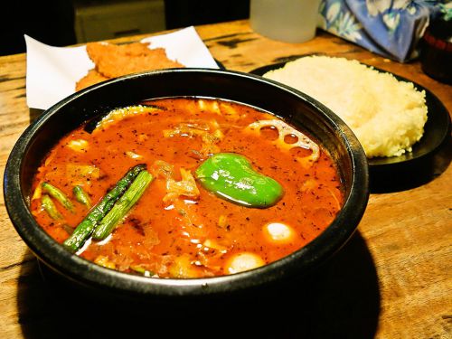 [2016.10.14] Asian Bar RAMAI(ラマイ) 札幌北33条店「スープカレー フィッシュフライ」