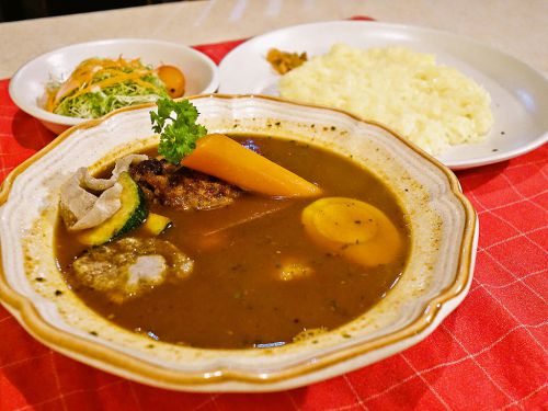 [2016.10.18] カレーハウス GARI「ハンバーグスープカリー」