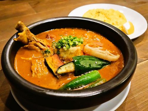 [2016.10.26] インドネシアン スールカリー バグース「自家製鶏団子とモチ餅揚げ出し豆腐のスープカレー」