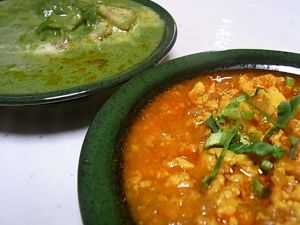 キーマカレー・チキンサグ