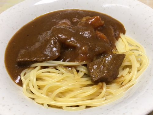 バーモントスパカレー&バーモントカレーラーメン
