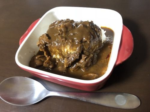 いなばのチキンとインドカレー黒カレー。