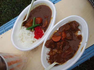 ビーフカレー、ウララカレー(夜のスープカレー屋さん、ウララ1号)
