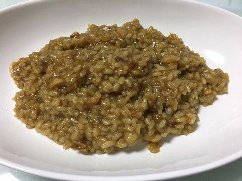 自宅で作ったカレーの残りでカレーリゾットにしてみました。