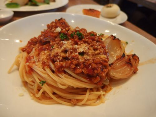TOOTH TOOTH Paradise Kitchen@垂水 「大豆ミートのミートソーススパゲティー カレー風味がめっさ美味かってん!」
