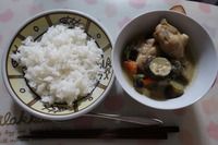 7月17日の夜カレー