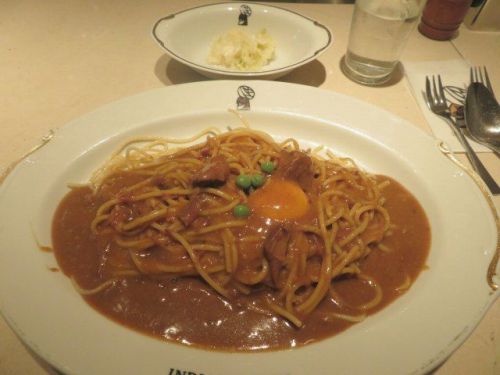 》昭和のカレー遺産《 インデアンカレー堂島店(大阪)で「スパゲッティ ルゥダブル」