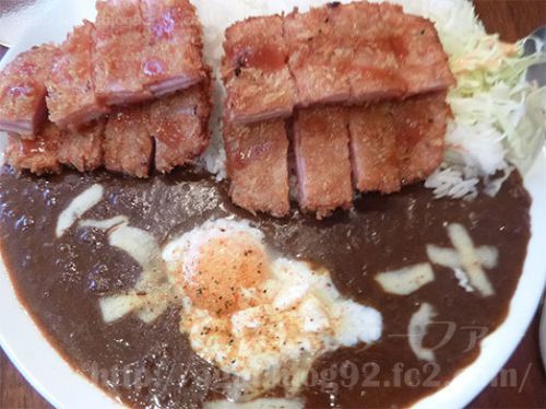 船橋の箕輪商會「ダブルハムカツカレー」大盛りを食べに再訪!