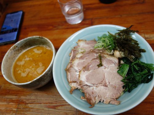 【福岡】グリーンカレーつけ麺&チャーシューつけ麺♪@入船食堂