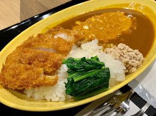 人生初のとんこつカレー! 福岡にしかなく、おまけに福岡空港でしか食べられないお店。 口当たりはカレーのコクとスパイスが効いてて、後からとんこつの味わいがきます! とんこつとカレー、合いますね トッピングにカツと、坦々ソース! この坦々ソースがなかなか...