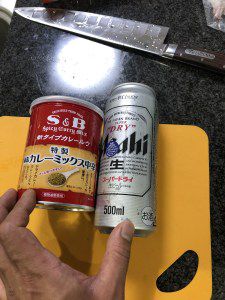 ビールでカレー作りました!