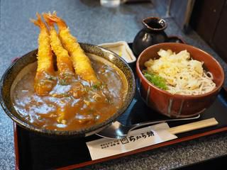 最初からエビフライが3本乗ったお得感満載のカレー丼! 尼崎市 「ちから餅 阪急塚口店」