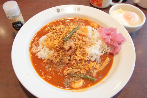 ココイチ - 「スパイスカレー THE Asia」は半熟卵タルタルと好相性