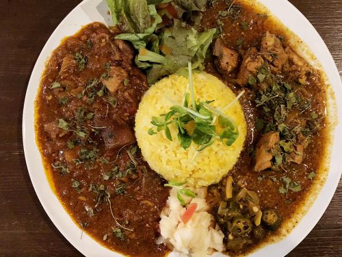 『spice curry VEDA』~王道の旨味とスパイス感の共演!!アメ村の間借り系スパイスカレー☆~
