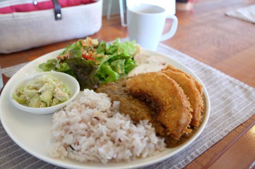 滑川のワンプレートでお麩かつカレー