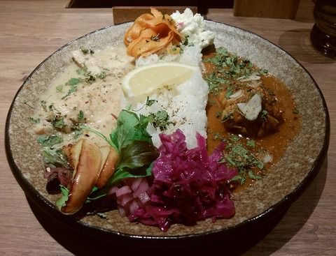カリー暮らし(仮)相がけカレー