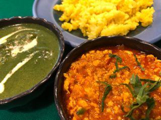 キーマカレー・チキンサグ