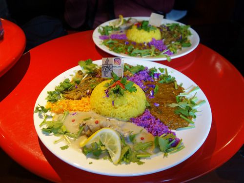【福岡】ウナギダル・チャーシューキーマ・白カレーのあいがけ♪@タマカレー 天神店