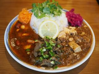 中華ベースのオリジナルカレーは深い旨味と爽快なスパイス感が絶妙でハイレベルな味わいです! 北区堂山町 「大衆中華酒場 ひよこ飯店」