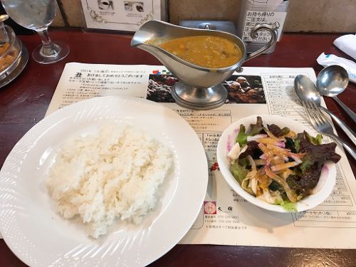 本日のLunch(2021/01/11)ステーキ&セイロンカレー 大樹