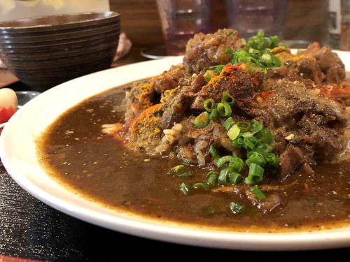 本町『大衆食堂ヒザコシ』~ビビッと溢れる爽快感!!本町隠れ家居酒屋のスパイシーカレーライス☆~