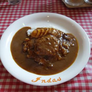 【福岡】メンチカツカレー&納豆玉子カレー♪@インダス