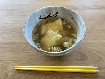 1週間ぶりのカレー餅雑煮