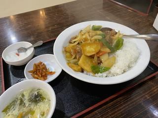 カレーですよ4596(亀戸 本格四川料理 天香府)中華カレーはカレー粉炒め