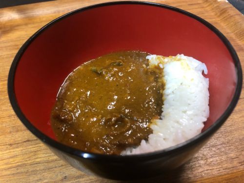 余りのカレー丼