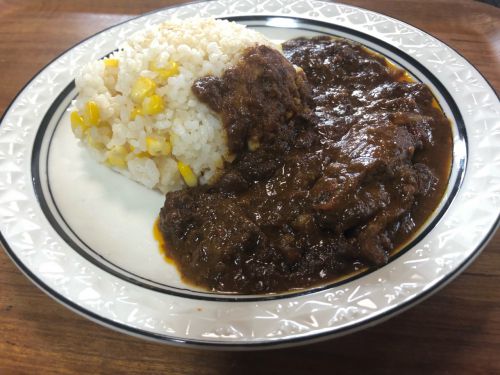 コーンライスのカレー