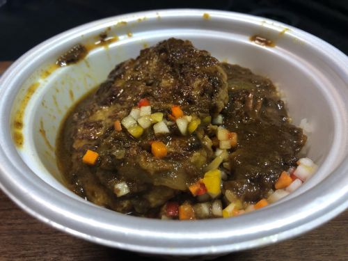 マイカリー食堂のカレー+ハンバーグ?