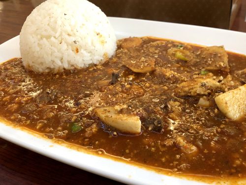 要町『かえる食堂』~迸る担々醤×花椒のインパクト!!西池袋で発汗必至の中華カレー実食☆~