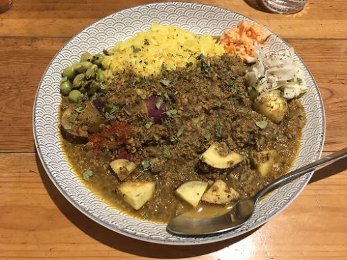 本日のLunch(2020/12/04)Dish curry&relish ディッシュカリー&レリッシュ